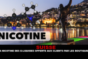 SUISSE : La nicotine des e-liquides offerte aux clients par les boutiques.