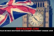 ROYAUME-UNI : Malgré la désinformation, plus de 2 boutiques de e-cigarette ouvrent chaque jour.