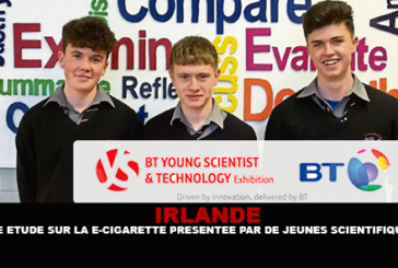 IRLANDE : Une étude sur la e-cigarette présentée par des jeunes scientifiques.