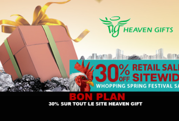 BON PLAN : 30% sur tout le site Heaven Gift jusqu&rsquo;au 3 Février