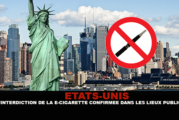 ÉTATS-UNIS : L&rsquo;interdiction de la e-cigarette est confirmée dans les lieux publics à New-York.