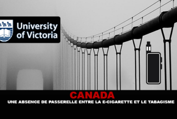 CANADA : Une étude confirme l&rsquo;absence de passerelle de la e-cigarette vers le tabagisme.