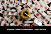 TABAC : Moins de cigarettes vendues en France en 2016.