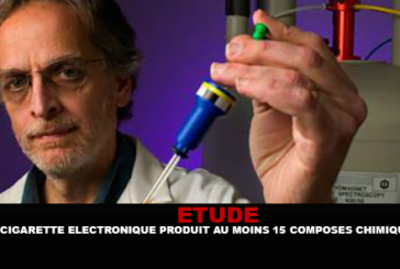 ÉTUDE : La cigarette électronique produit au moins 15 composés chimiques.