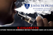 E-CIGARETTE : Une étude trouve de nombreux métaux toxiques dans les e-liquides.