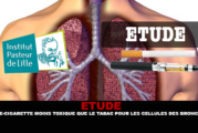 ÉTUDE : La e-cigarette moins toxique que le tabac pour les cellules des bronches