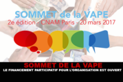 SOMMET DE LA VAPE : Le financement participatif pour l&rsquo;organisation est ouvert.