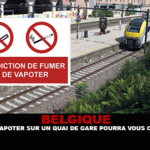 BELGIQUE : Fumer ou vapoter sur un quai de gare pourra vous coûter cher !