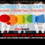 SOMMET DE LA VAPE : Les responsables politiques déclinent l&rsquo;invitation à l&rsquo;événement.