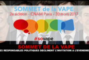 SOMMET DE LA VAPE : Les responsables politiques déclinent l&rsquo;invitation à l&rsquo;événement.