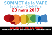 SOMMET DE LA VAPE : Communiqué officiel et conclusion de la seconde édition.
