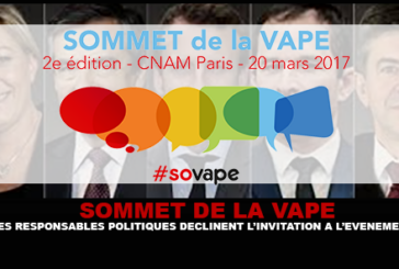 SOMMET DE LA VAPE : Les responsables politiques déclinent l&rsquo;invitation à l&rsquo;événement.