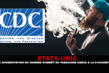 ÉTATS-UNIS : Une augmentation du nombre d&rsquo;arrêt du tabagisme grâce à la e-cigarette.