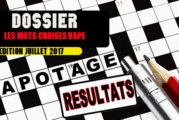DOSSIER : Solutions de nos mots croisés de la vape ! (Juillet 2017)