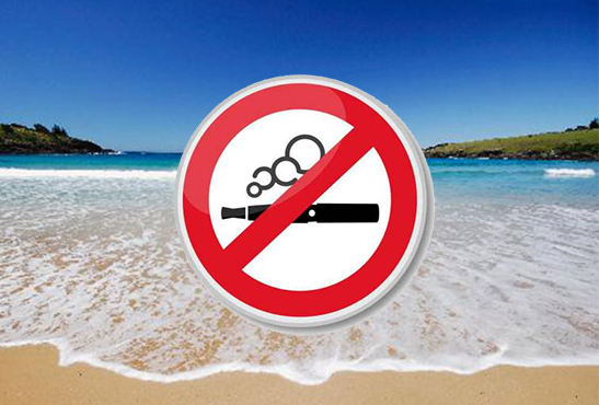 SOCIETE : Une première plage officiellement interdite au vapotage.
