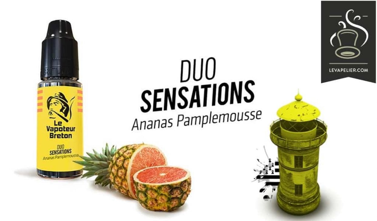 REVUE : ANANAS PAMPLEMOUSSE ( GAMME DUO SENSATIONS ) PAR LE VAPOTEUR BRETON
