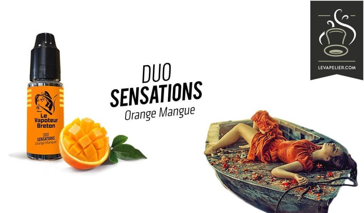 REVUE : ORANGE MANGUE ( GAMME DUO SENSATIONS ) PAR LE VAPOTEUR BRETON