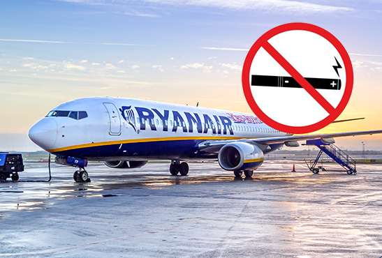 TRANSPORT : Ryanair interdit la e-cigarette puis change son règlement.