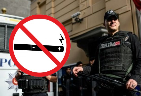 TURQUIE : Intervention de la police à un événement e-cigarette interdit.