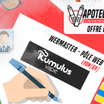 OFFRE D&rsquo;EMPLOI : Webmaster Pôle Web – Kumulus Vape – Lyon (69)