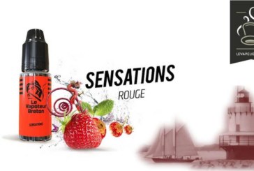 REVUE : ROUGE ( GAMME SENSATIONS ) PAR LE VAPOTEUR BRETON