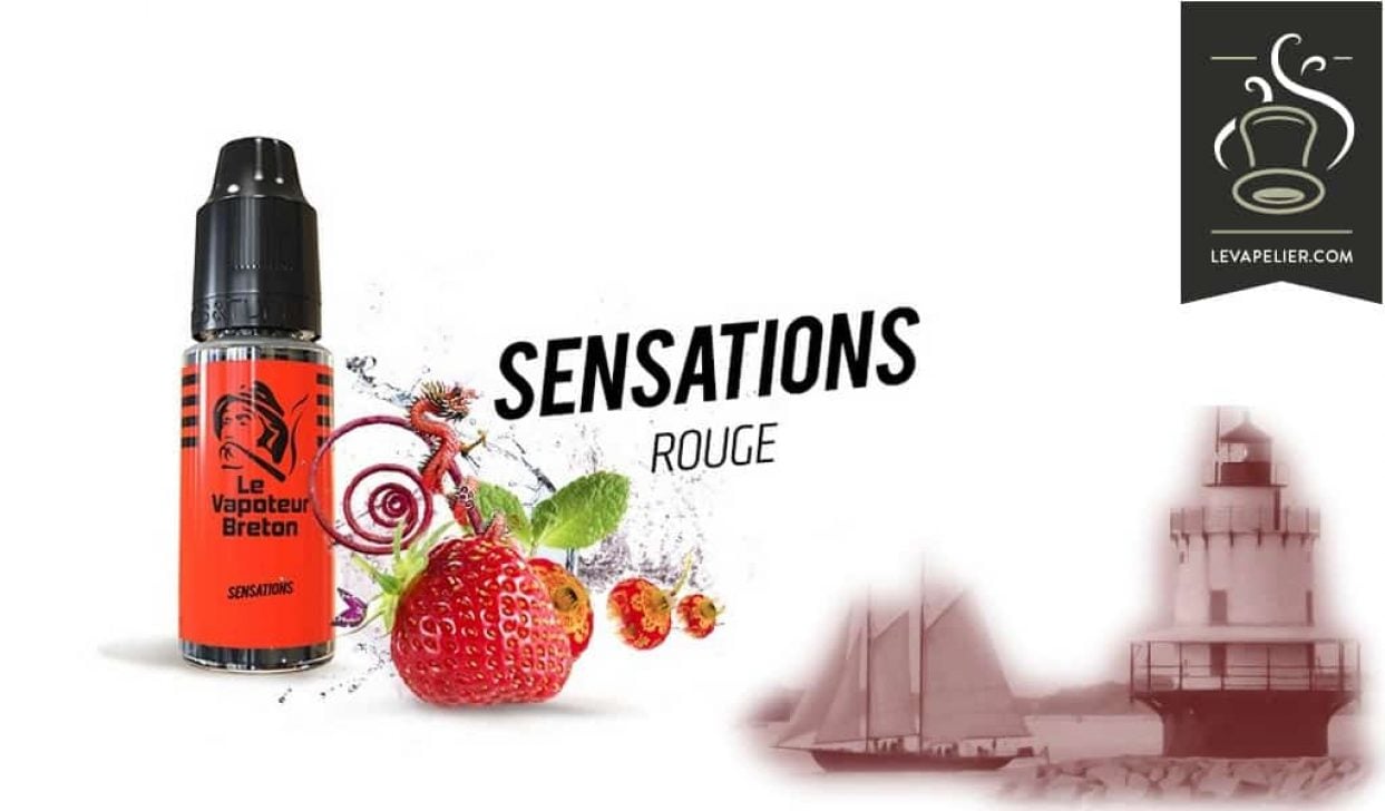REVUE : ROUGE ( GAMME SENSATIONS ) PAR LE VAPOTEUR BRETON