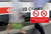 SUISSE : Le tabac et l&rsquo;e-cigarette bientôt interdit dans les gares CFF.