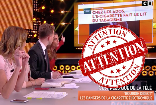 SOCIETE : Quand la chaîne C8 et Julien Courbet dénoncent l&rsquo;e-cigarette à la TV.