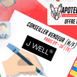 OFFRE D&rsquo;EMPLOI : Conseiller vendeur (H/F) – JWELL – Paris 09 / Paris 16
