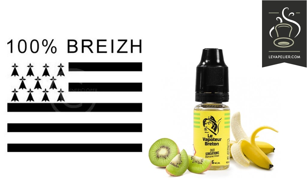 REVUE : Banane-Kiwi (Gamme Duo Sensations) par Le Vapoteur Breton