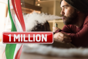 ITALIE : 1 million d&rsquo;utilisateurs d&rsquo;e-cigarettes dans le pays et 20% des fumeurs en route vers la transition !