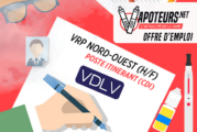 OFFRE D&rsquo;EMPLOI : VRP Nord-Ouest (H/F)- VDLV – Poste Itinérant