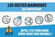 COVID-19 : Les gestes barrières spécifiques au vapoteur et aux boutiques de vape !