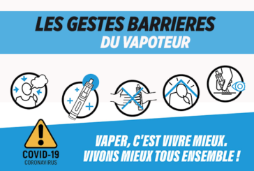 COVID-19 : Les gestes barrières spécifiques au vapoteur et aux boutiques de vape !