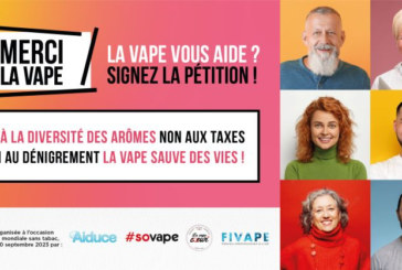 FIVAPE : Une pétition « Merci la vape » à l&rsquo;occasion de la journée sans tabac !