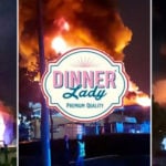 ROYAUME-UNI : Incendie de l&rsquo;usine Dinner Lady, flammes et fumée noire imposante