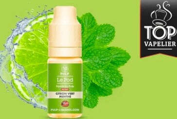 REVUE / TEST : Citron Vert Menthe (Gamme Le Pod Liquide by Pulp) par Pulp