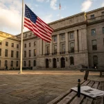 Palais de justice fédéral américain où la FDA défend la réglementation des e-cigarettes aromatisées devant le 5e Circuit