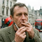 Fumeur adulte comparant cigarette électronique et cigarette classique au Royaume-Uni, débat sur la perception des risques de la vape